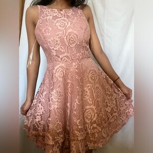 Pretty pink dress. Size small and wore once for my bday photoshoot.